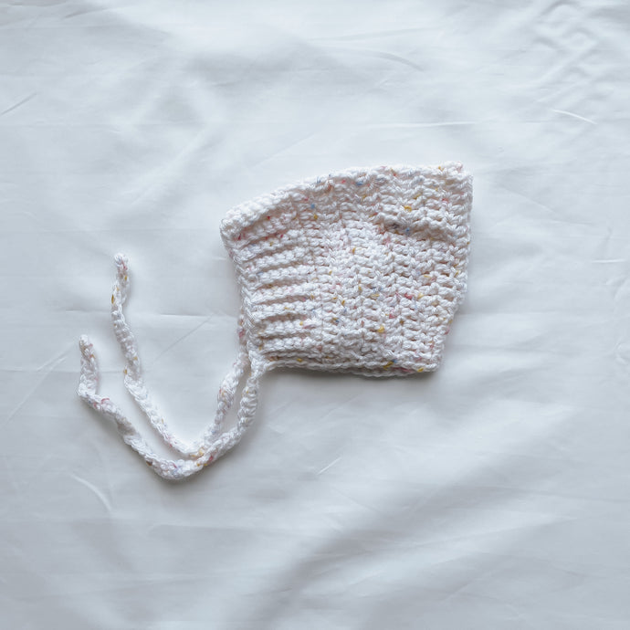 Pastels Tweed Knit Bonnet