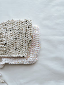 Pastels Tweed Knit Bonnet