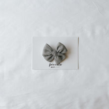 Load image into Gallery viewer, Silver Metallic Shimmer Small Pinwheel Bow
