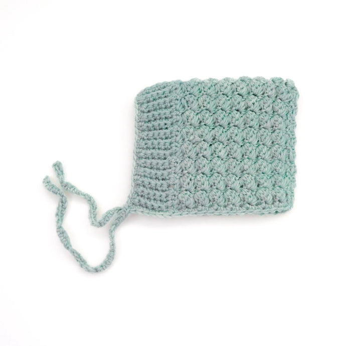 Mint Bell Wool Knit Baby Bonnet