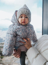 Load image into Gallery viewer, Speckled Grey Elliot Wool Knit Baby Bonnet
